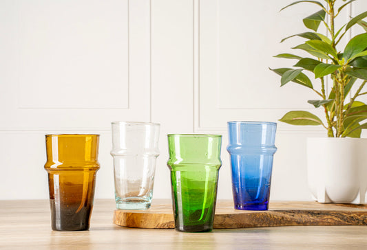Moroccan Beldi Glassware - Set of 6