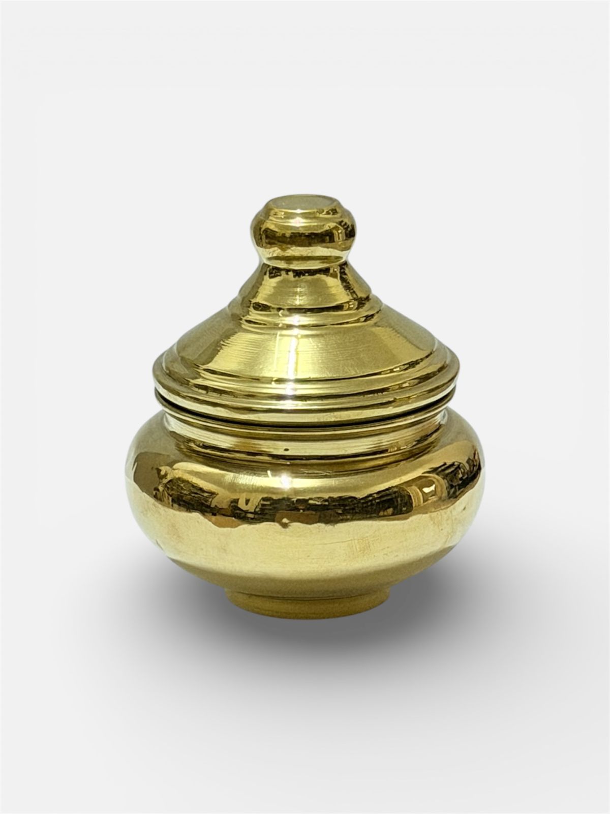 Engraved Copper Sugar Bowl