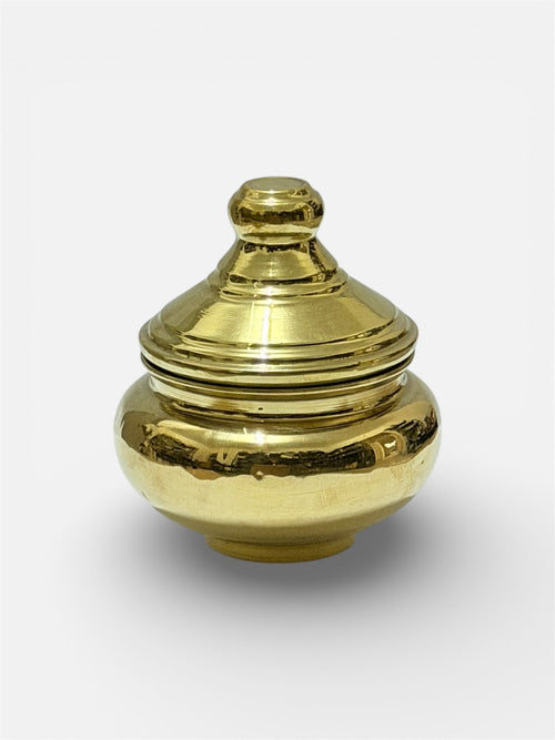 Engraved Copper Sugar Bowl