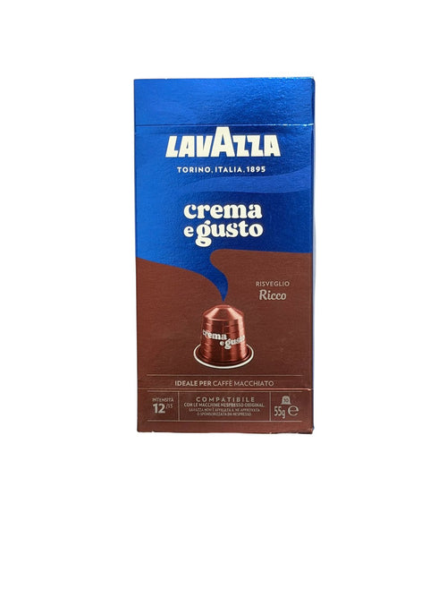 Lavazza Crema e Gusto Ricco Coffee Capsules - 10 Capsules